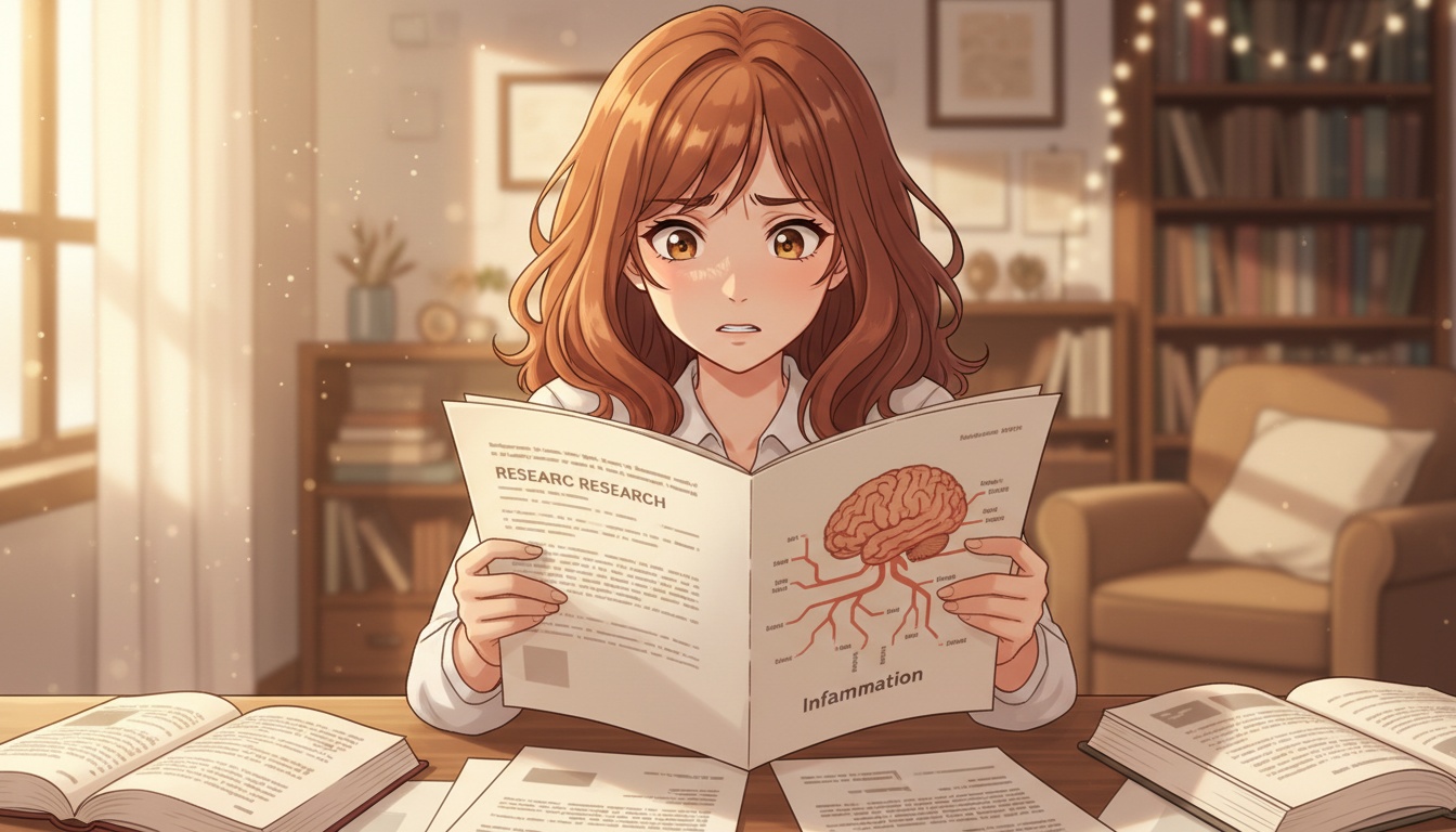 Naia reading research papers about oral health and neurological disease
