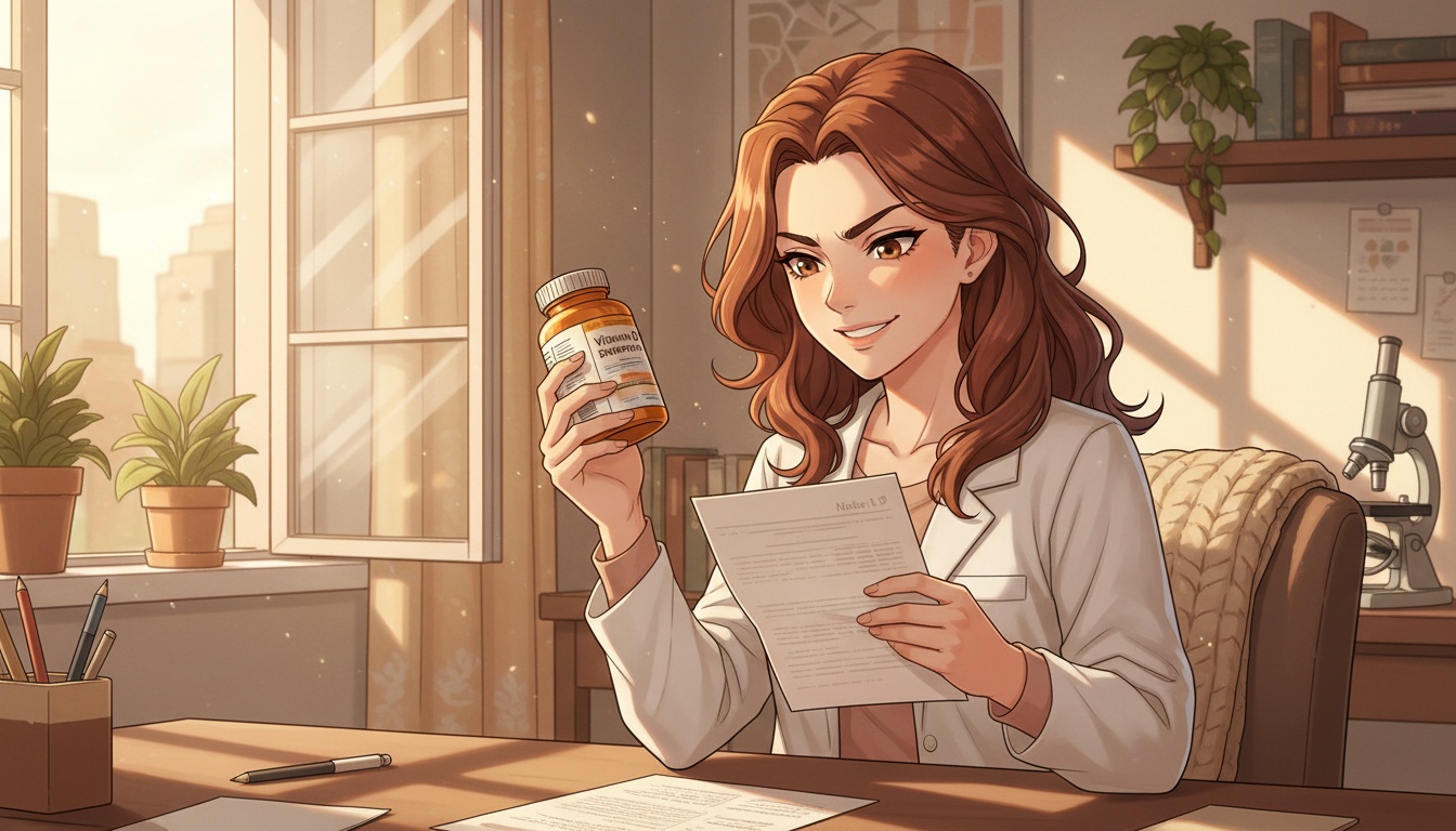 Naia comparing vitamin D supplement doses with lab results and sun exposure data